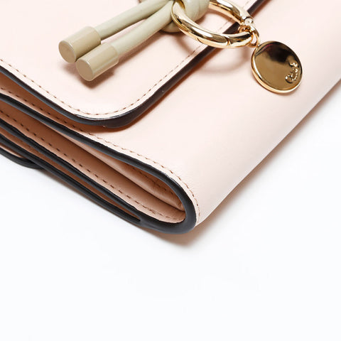 Chloe Alphabet Tri-fold wallet pink WS20586