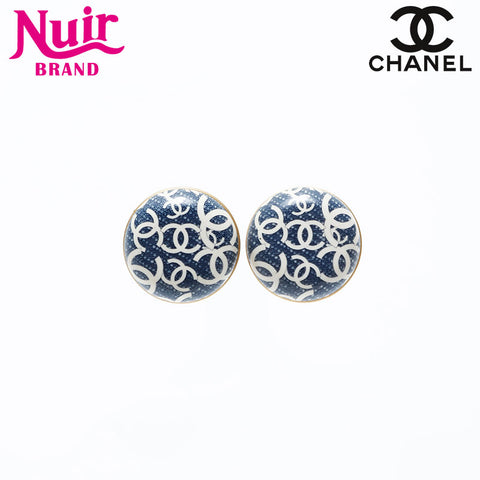 CHANEL COCO Mark 02P Earring blue WS20587