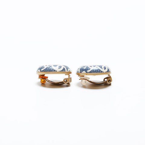 CHANEL COCO Mark 02P Earring blue WS20587