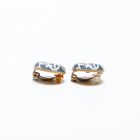 CHANEL COCO Mark 02P Earring blue WS20587