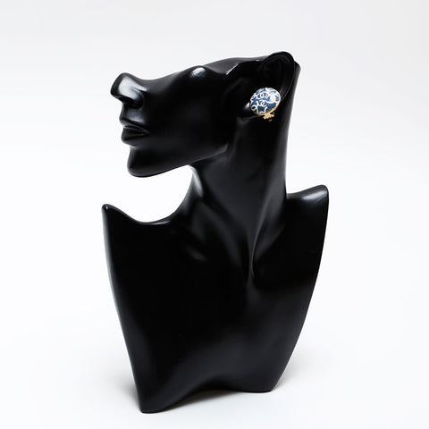 CHANEL COCO Mark 02P Earring blue WS20587