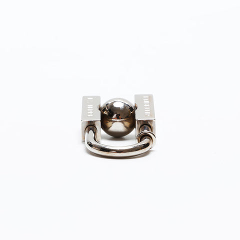 HERMES Earth Cadena Padlock Key ring Silver WS20594
