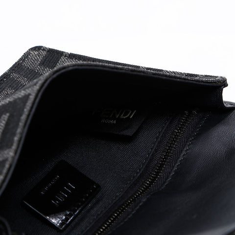 FENDI Zucca Baguette 3way Belt Shoulder Bag black WS20600