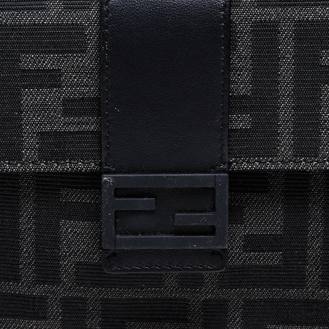 FENDI Zucca Baguette 3way Belt Shoulder Bag black WS20600