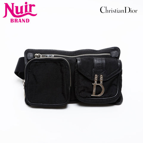 Christian Dior Nylon body bag Waist bag black WS20601