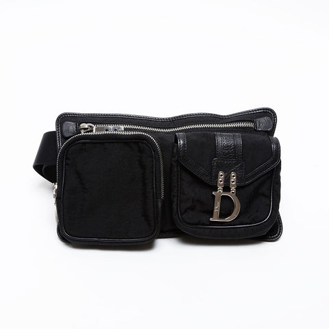 Christian Dior Nylon body bag Waist bag black WS20601