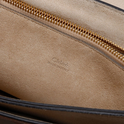 Chloe Faye Leather Shoulder Bag beige WS20603