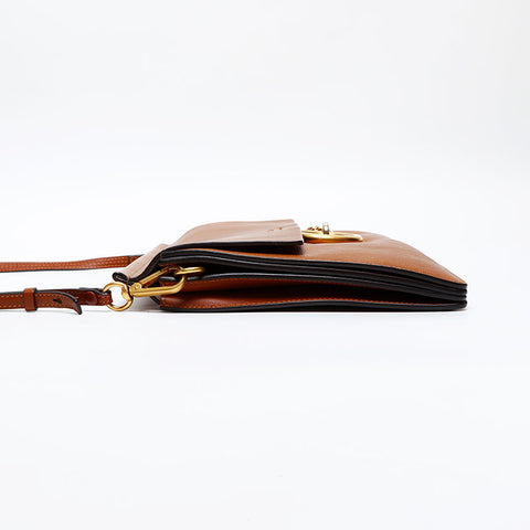 Chloe Faye Leather Shoulder Bag beige WS20603
