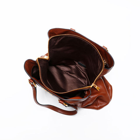 Miu Miu Vitero Phoenix 2way Handbag Brown WS20604