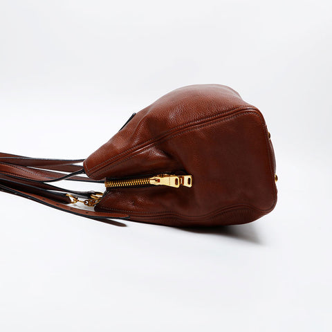 Miu Miu Vitero Phoenix 2way Handbag Brown WS20604