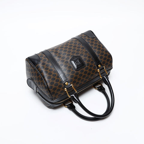 CELINE Macadam PVC Handbag black WS20606