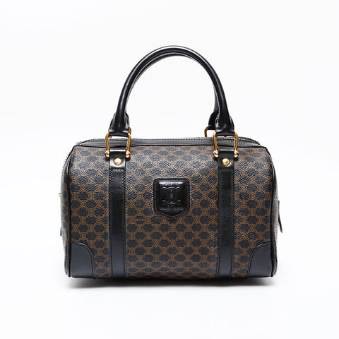 CELINE Macadam PVC Handbag black WS20606