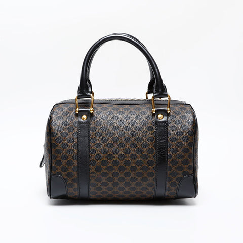 CELINE Macadam PVC Handbag black WS20606