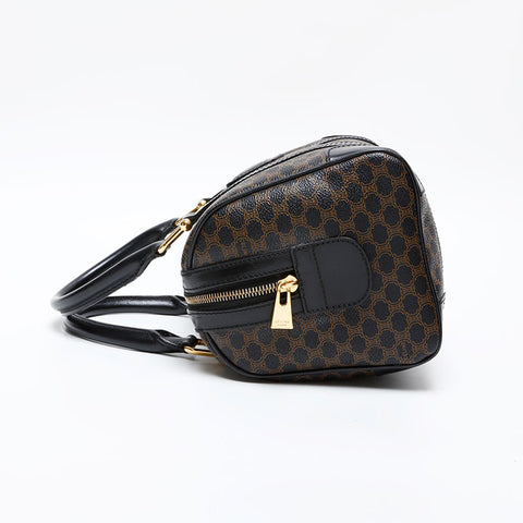 CELINE Macadam PVC Handbag black WS20606