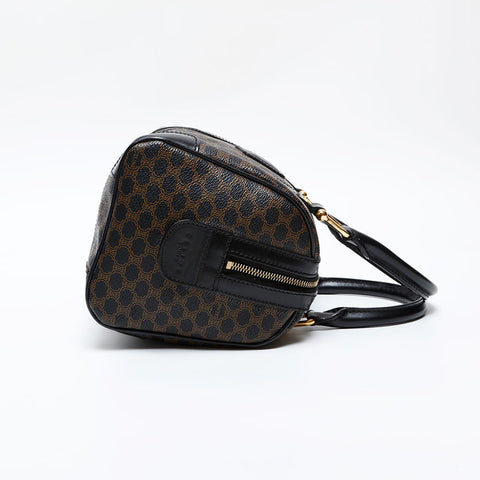CELINE Macadam PVC Handbag black WS20606