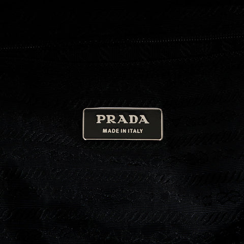 PRADA Nylon triangle logo Backpack Â· Daypack black WS20607