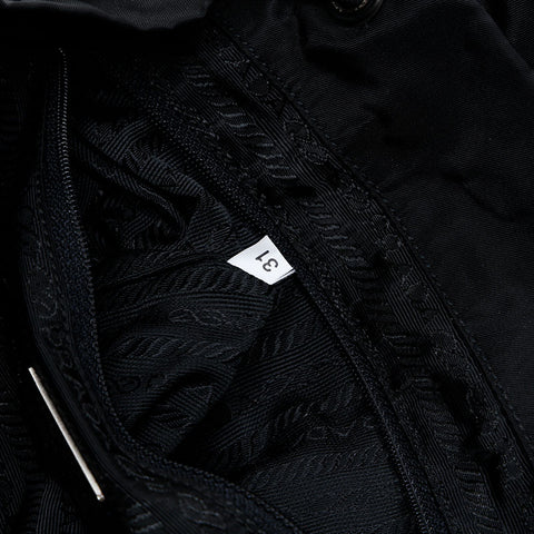 PRADA Nylon triangle logo Backpack Â· Daypack black WS20607