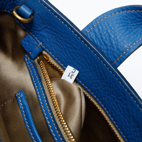 Miu Miu Leather 2way Handbag blue WS20609