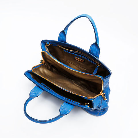 Miu Miu Leather 2way Handbag blue WS20609