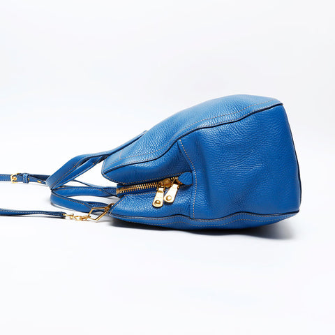 Miu Miu Leather 2way Handbag blue WS20609