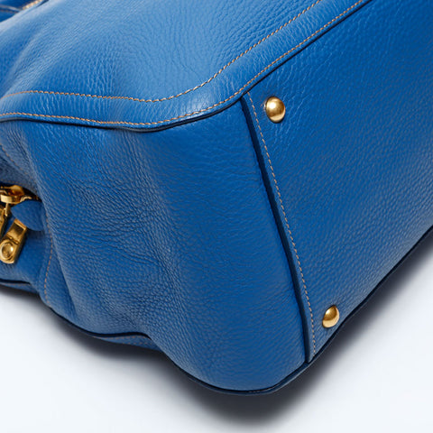 Miu Miu Leather 2way Handbag blue WS20609