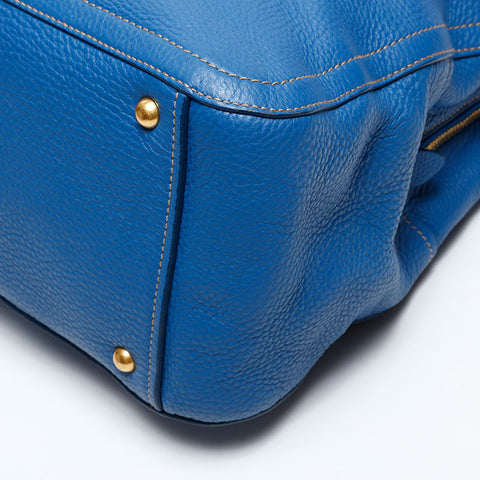 Miu Miu Leather 2way Handbag blue WS20609