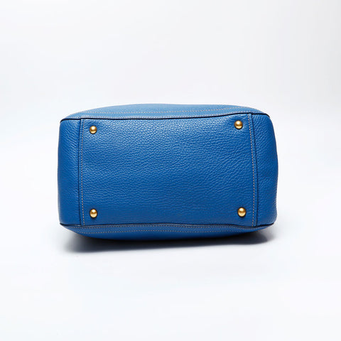 Miu Miu Leather 2way Handbag blue WS20609