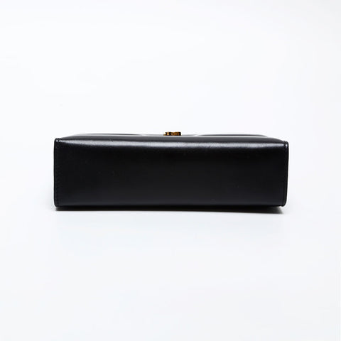 Salvatore Ferragamo Gancini leather Clutch bag black WS20611