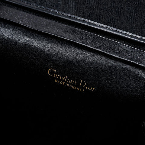 Christian Dior Trotter Chain Shoulder Bag black WS20613