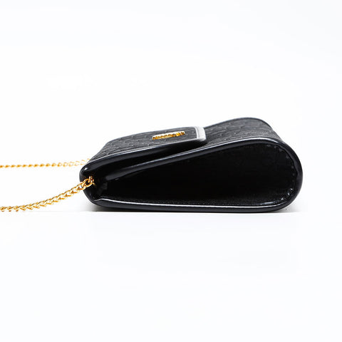 Christian Dior Trotter Chain Shoulder Bag black WS20613