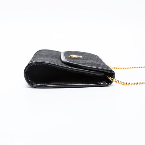 Christian Dior Trotter Chain Shoulder Bag black WS20613