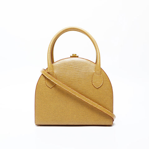 FENDI Leather 2way Handbag yellow WS20614