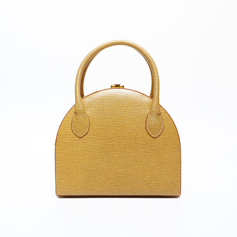 FENDI Leather 2way Handbag yellow WS20614