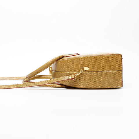 FENDI Leather 2way Handbag yellow WS20614