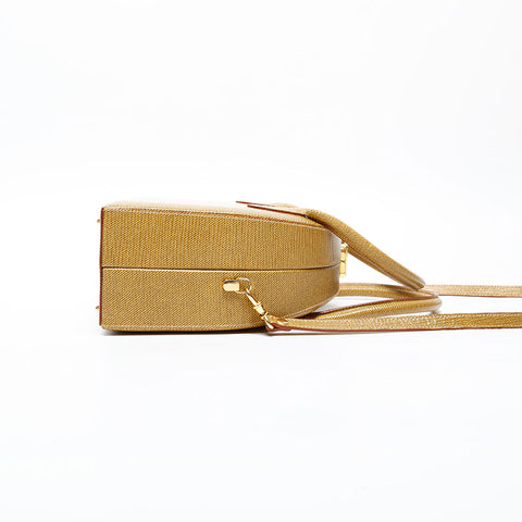 FENDI Leather 2way Handbag yellow WS20614