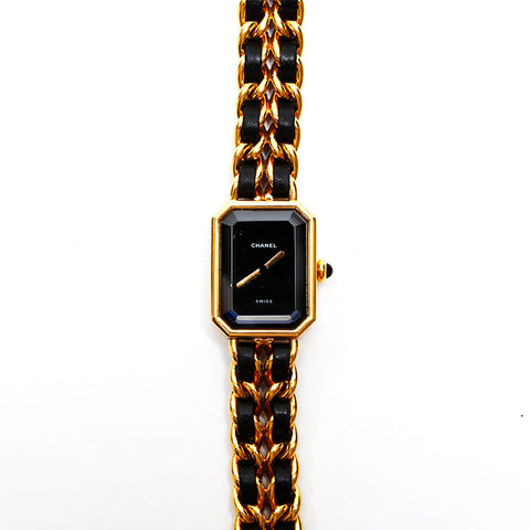 CHANEL Premiere S size Watches black WS20616