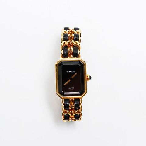 CHANEL Premiere S size Watches black WS20616