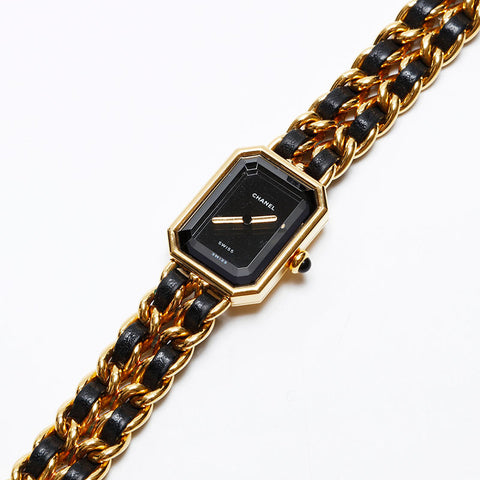 CHANEL Premiere S size Watches black WS20616