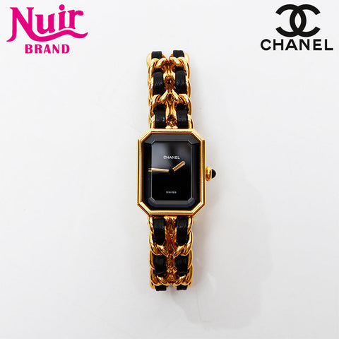 CHANEL Premiere S size Watches black WS20617