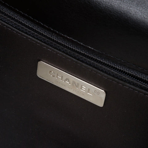 CHANEL 28th series 2019 Gunmetal Chain COCO embossed Shoulder Bag black WS20619