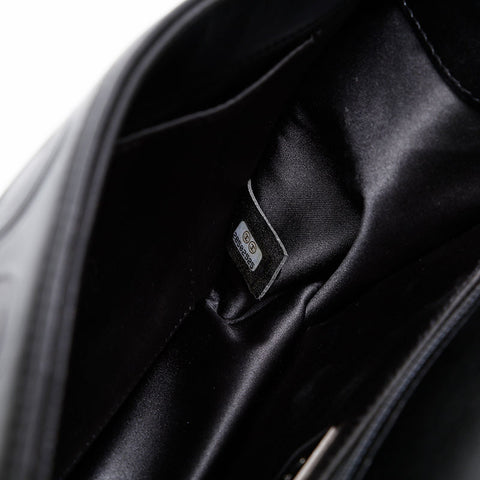 CHANEL 28th series 2019 Gunmetal Chain COCO embossed Shoulder Bag black WS20619