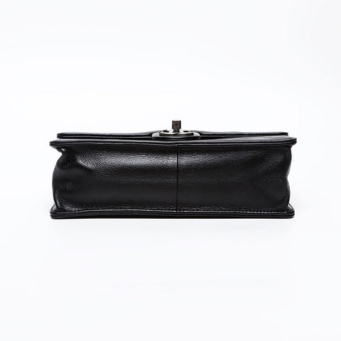 CHANEL 28th series 2019 Gunmetal Chain COCO embossed Shoulder Bag black WS20619