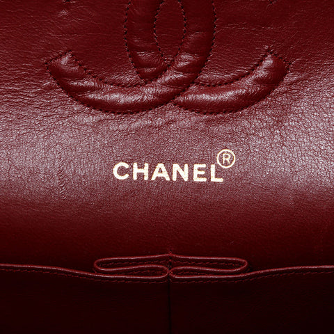 CHANEL No. 3 1994-1996 Matelasse Lambskin 9.8" Double Flap Shoulder Bag black WS20623