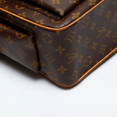 LOUIS VUITTON 2003 Monogram Multiplicite Shoulder Bag Brown WS20630