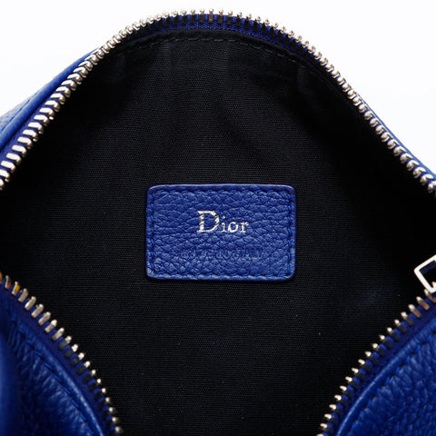 Christian Dior Leather Homme ATELIER Shoulder Bag blue WS20633