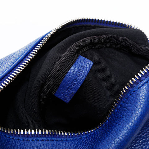 Christian Dior Leather Homme ATELIER Shoulder Bag blue WS20633