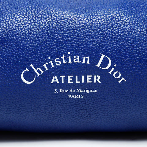Christian Dior Leather Homme ATELIER Shoulder Bag blue WS20633
