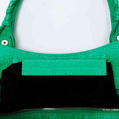 BALENCIAGA Giant City Leather Neo Classic Shoulder Bag green WS20635