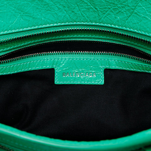 BALENCIAGA Giant City Leather Neo Classic Shoulder Bag green WS20635