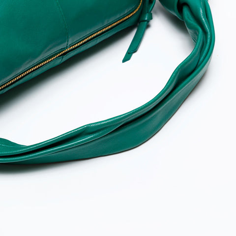 BOTTEGAVENETA Leather Double Knot Handbag green WS20639